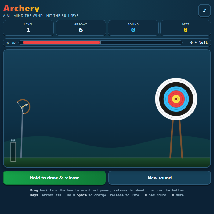 Archery gameplay screenshot