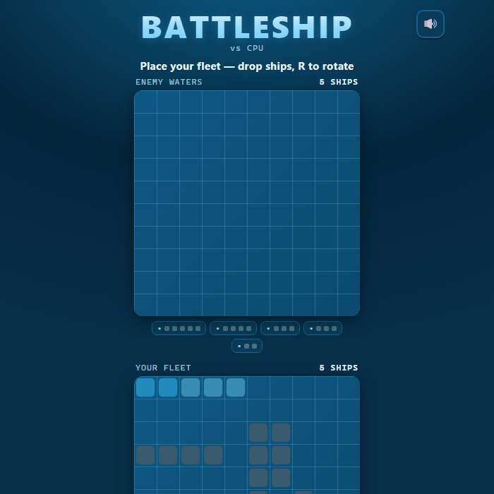 Battleship gameplay screenshot