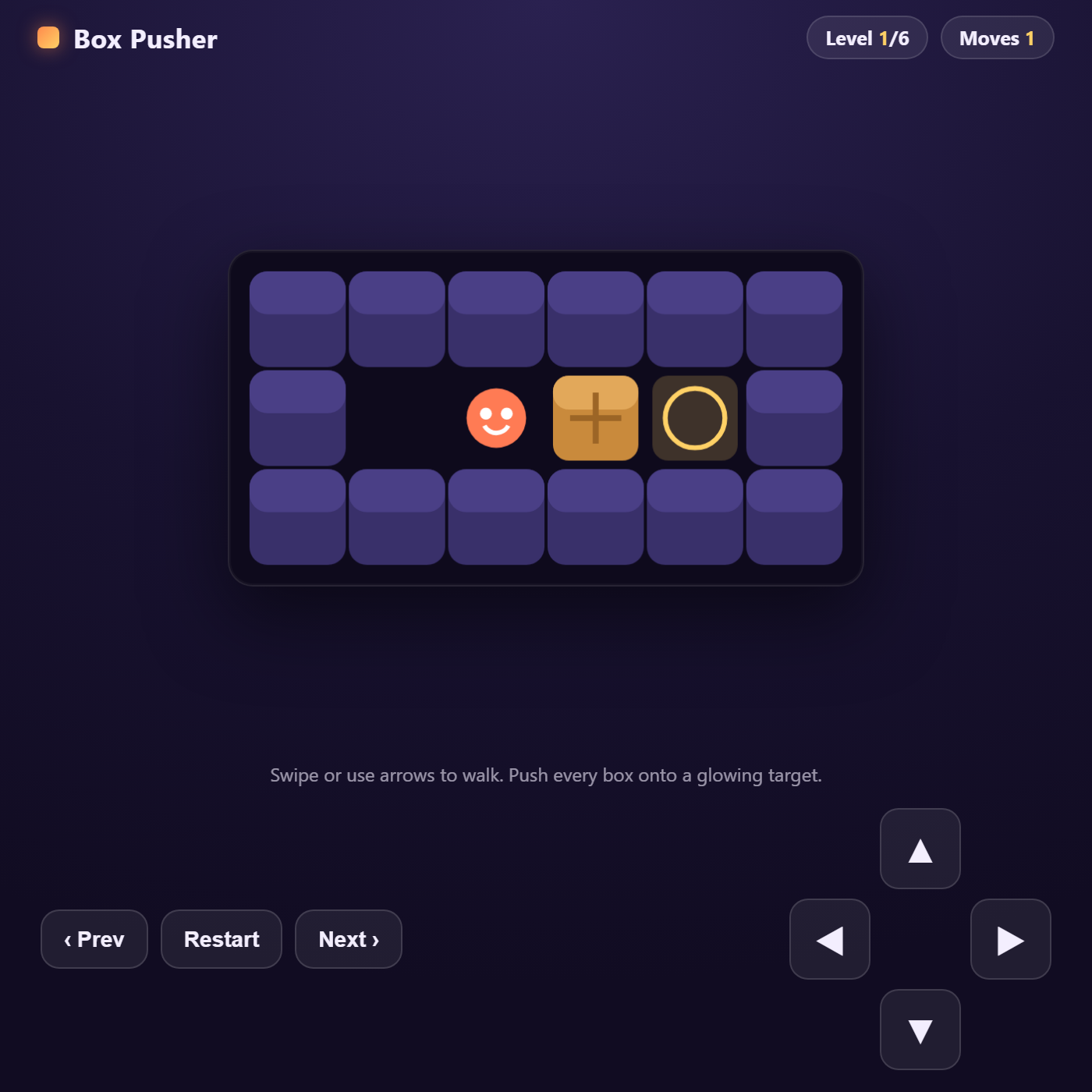 Box Pusher gameplay screenshot