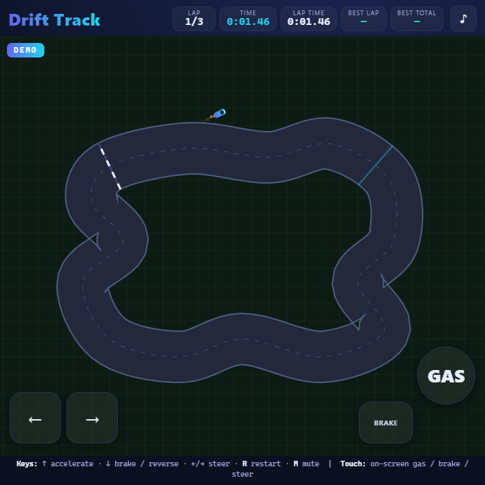 Drift Track gameplay screenshot