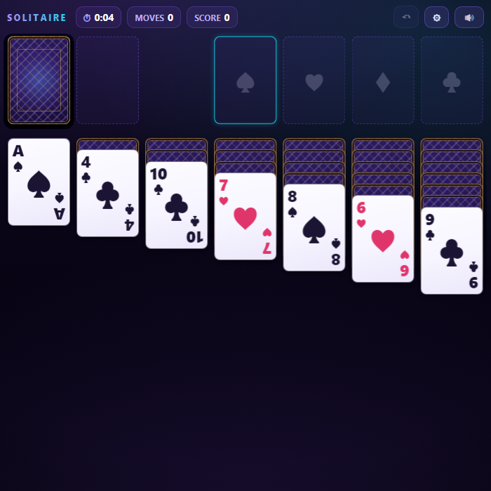 Solitaire Classic gameplay screenshot